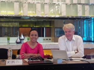 Ms Kim Thanh Nguyen and Dr Kim Jauncey who led the training